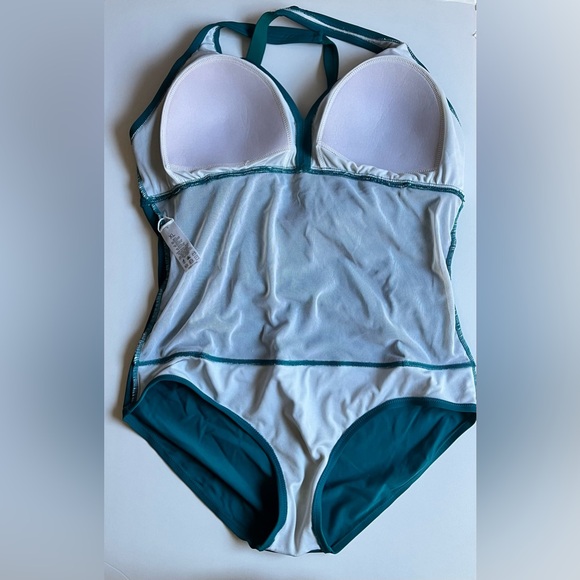 Retro Pin Up Swimsuit/Teal•sz xl/14/16 - Picture 3 of 3
